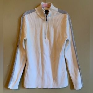 Tommy Hilfiger sweater half zip pull on logo size m